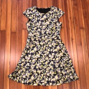 Jcrew Yellow Floral Dress